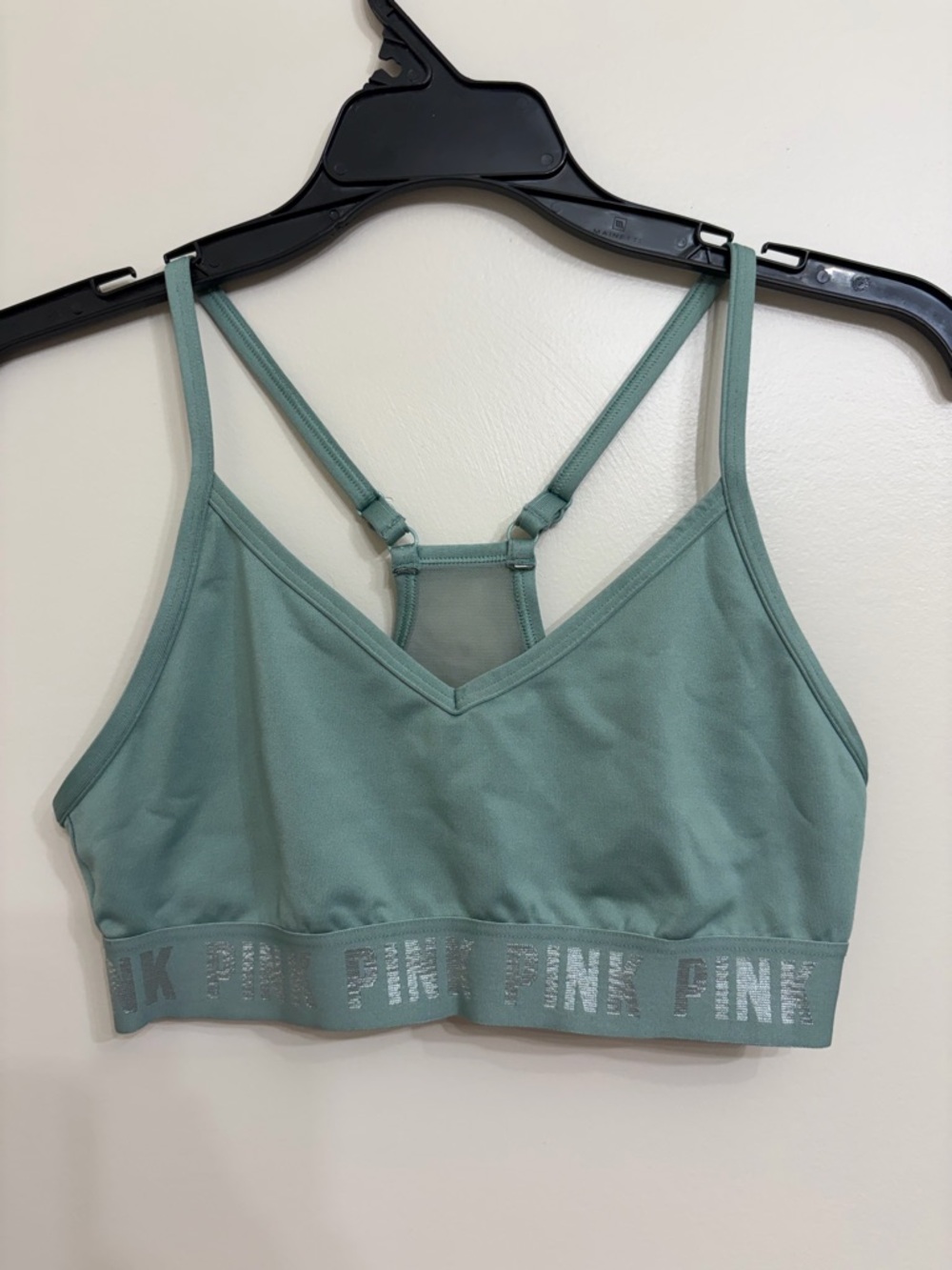 PINK Victoria's Secret Mint Green Seamless Sports Bralette